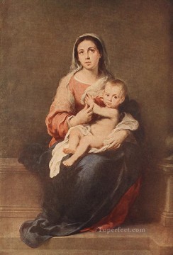 Madonna Arte - La Virgen y el Niño 1670 Barroco español Bartolomé Esteban Murillo